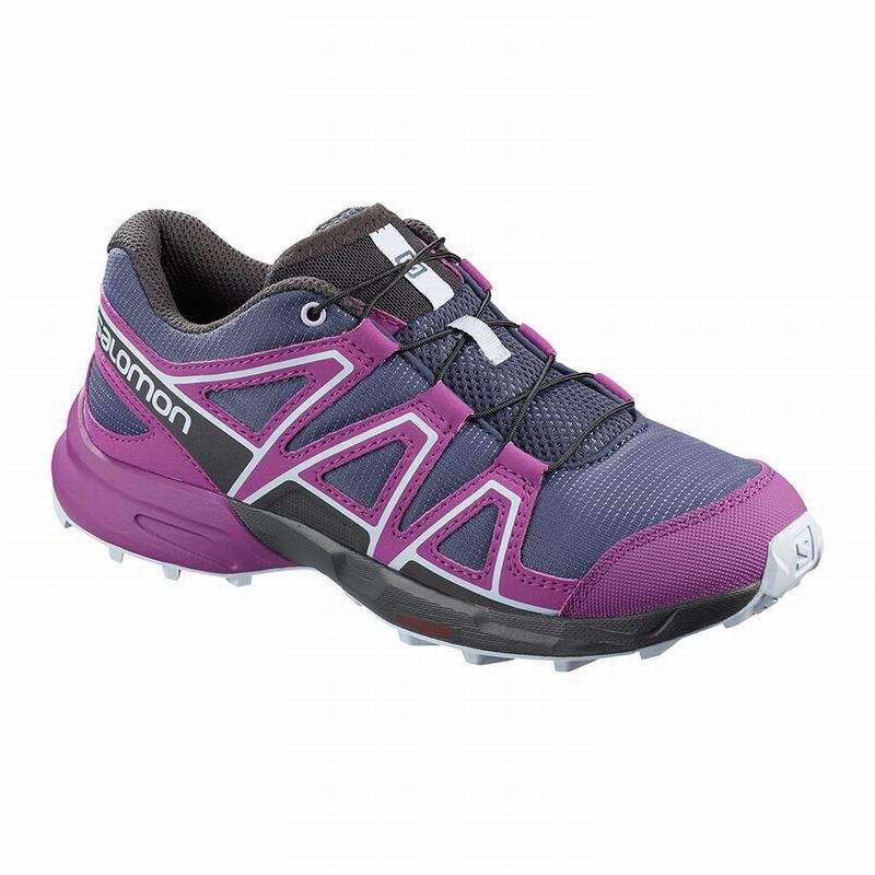 Salomon SPEEDCROSS - Kids Trail Running Shoes - Blue/Purple - NZ (71045-CFRH)
